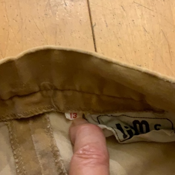 Vintage Camel Tan Velveteen High Waisted Pants by Ms. Dibs - Picture 5 of 12